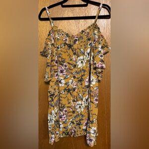 Torrid Floral Cold-shoulder Blouse - Sz 3